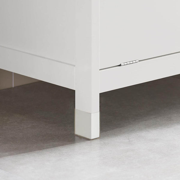 Wäscheschrank Wäschesammler Wäschekorb Badezimmerschrank Weiss BZR77-W