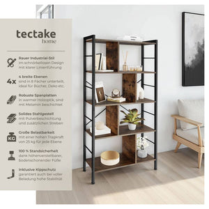 Regal Charleston Industrial Holz dunkel, rustikal