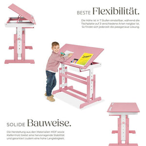 Schreibtisch pink