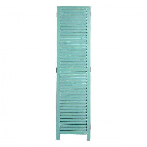 Paravent HWC-C30, Raumteiler Trennwand Sichtschutz, Shabby-Look Vintage, 170x120cm ~ grün