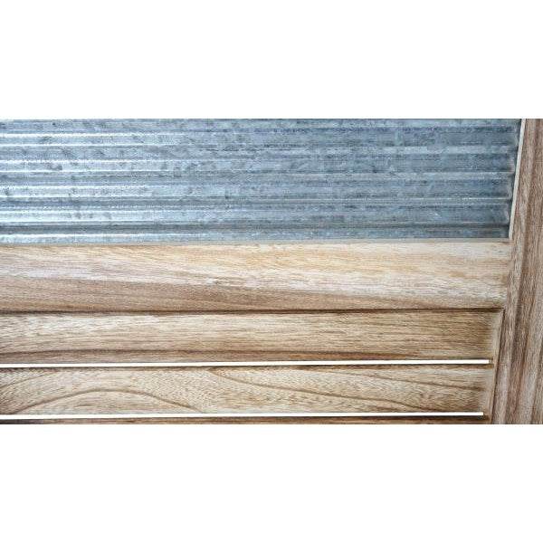 Paravent HWC-D27, Raumteiler Trennwand spanische Wand Sichtschutz, Holz Metall 170x160x2cm