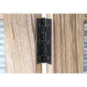 Paravent HWC-D27, Raumteiler Trennwand spanische Wand Sichtschutz, Holz Metall 170x160x2cm