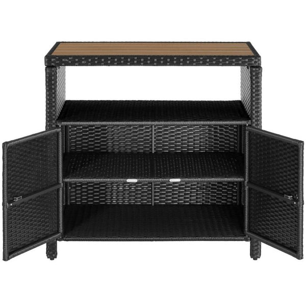 Gartenschrank Monscia schwarz