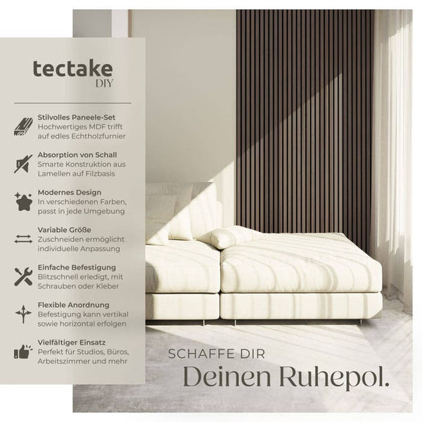 Sonic Wall Holzoptik in Eiche grau 4er Set Eiche grau 4er Set