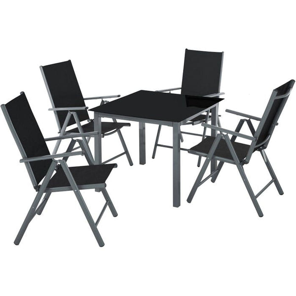 Aluminium Sitzgruppe Stabia anthrazit