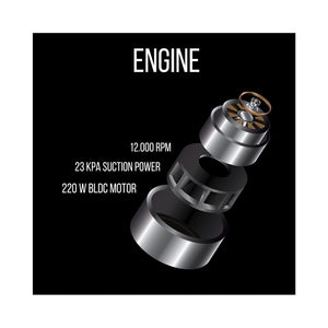 Aspirateur sans fil Berlinger Haus Collection Rose Noire