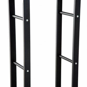 Kaminholzregal Kaminholzständer 100kg Stahl Schwarz