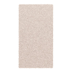 Tappeto a pelo lungo 60 x 110 cm crema