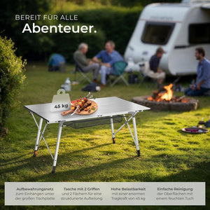 Campingtisch Bastian silber