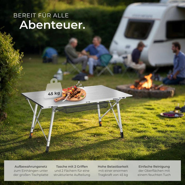 Campingtisch Bastian silber