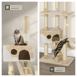 Kratzbaum Hansi beige/weiss