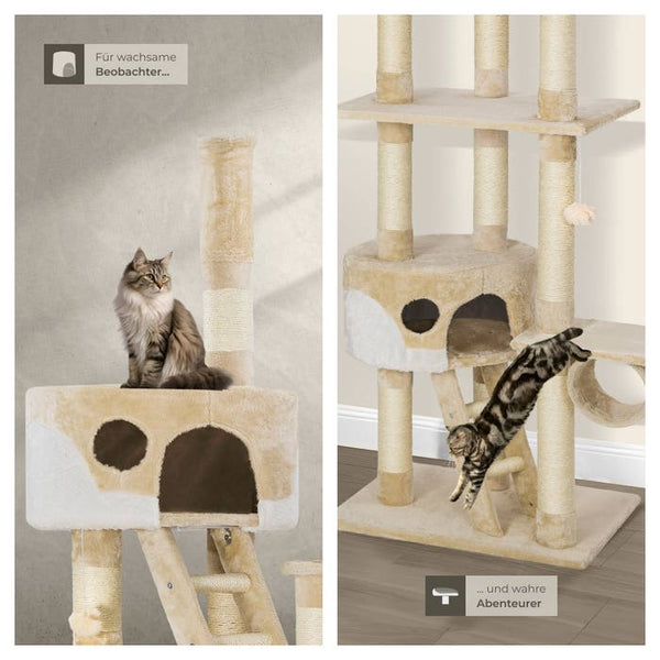 Kratzbaum Hansi beige/weiss