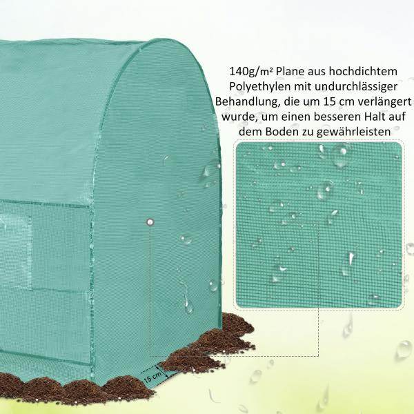 Foliengewächshaus Tomatengewächshaus Treibhaus Frühbeet