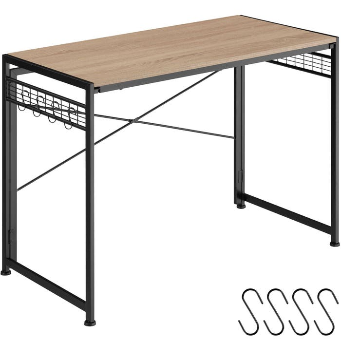 Schreibtisch Paterson Industrial Holz hell, Eiche Sonoma