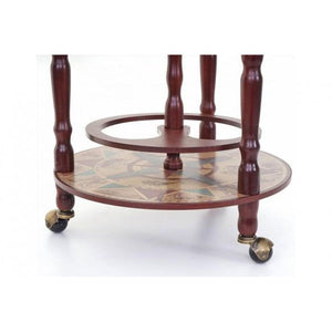 Globusbar Minibar Hausbar Weinregal, Weltkugel Ø 33cm rollbar