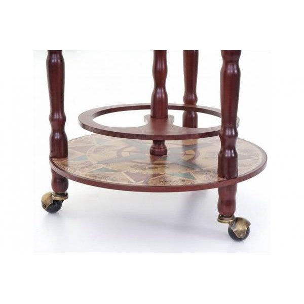 Globusbar Minibar Hausbar Weinregal, Weltkugel Ø 33cm rollbar