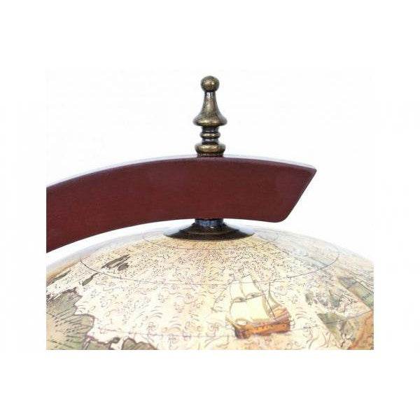 Globusbar mit Tisch Minibar Hausbar Tischbar, Weltkugel Ø 42cm rollbar