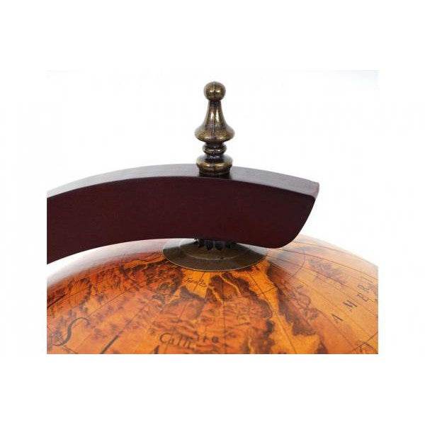 Globusbar Tischbar Minibar Weinregal, Weltkugel Ø 33cm