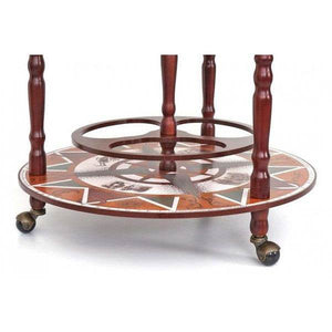 Globusbar Minibar Hausbar Weinregal, Weltkugel Ø 45cm rollbar