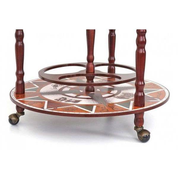 Globusbar Minibar Hausbar Weinregal, Weltkugel Ø 45cm rollbar