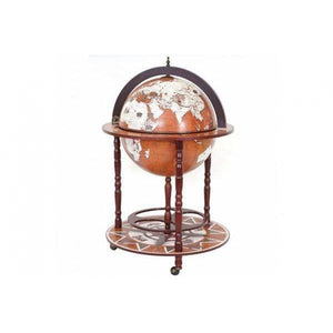Globusbar Minibar Hausbar Weinregal, Weltkugel Ø 45cm rollbar