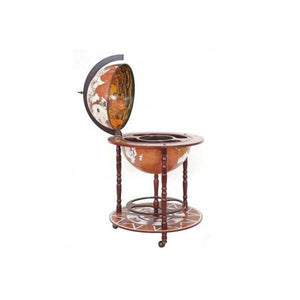 Globusbar Minibar Hausbar Weinregal, Weltkugel Ø 45cm rollbar
