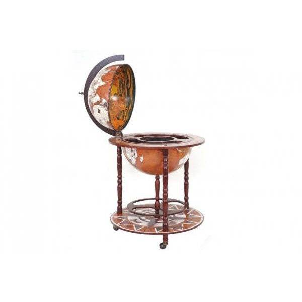 Globusbar Minibar Hausbar Weinregal, Weltkugel Ø 45cm rollbar
