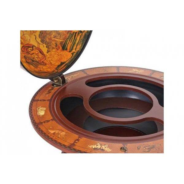 Globusbar Minibar Hausbar Weinregal, Weltkugel Ø 45cm rollbar