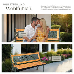 Gartenbank Tamara aus Holz & Gusseisen
