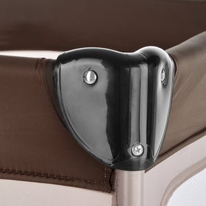 Kinderreisebett Elefant + Wickelauflage braun