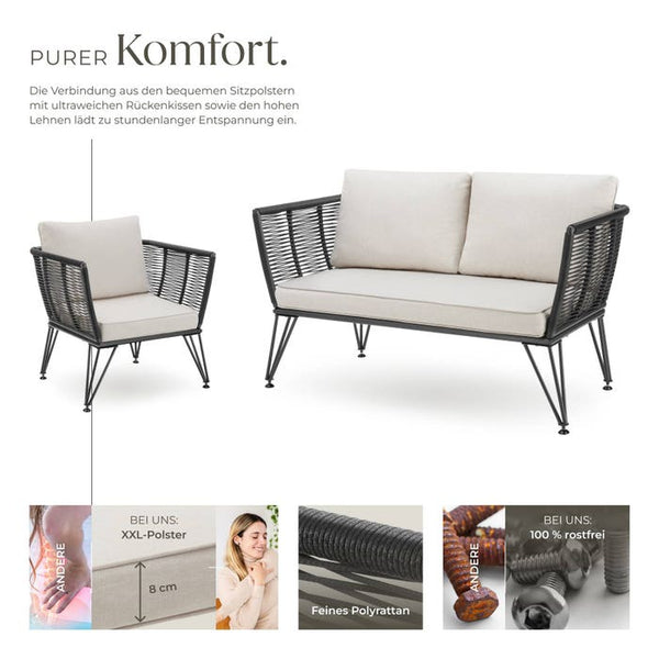 Garten-Loungeset Sundo