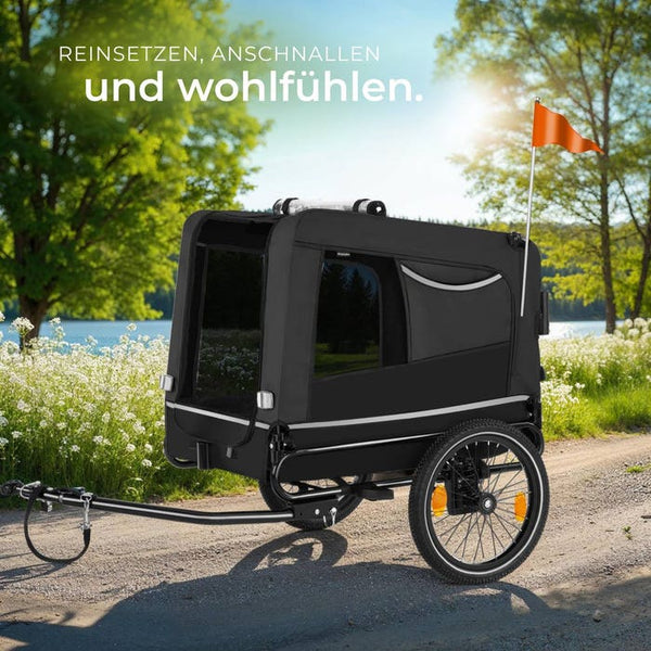 Hundeanhänger WoofRider schwarz