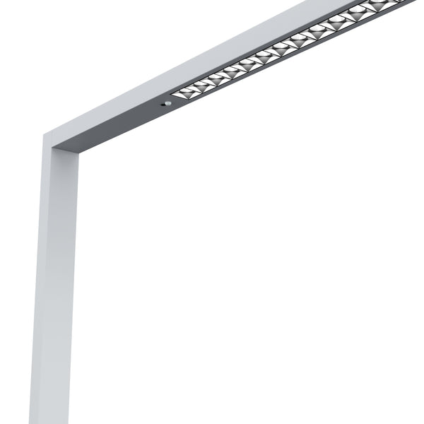 LED Stehlampe LUAN dimmbar mit Bewegungsmelder silber