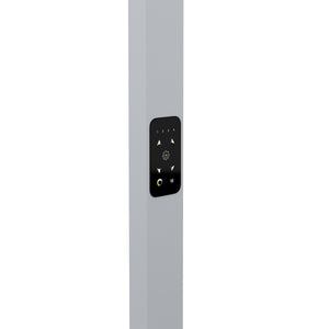 LED Stehlampe LUAN dimmbar mit Bewegungsmelder silber