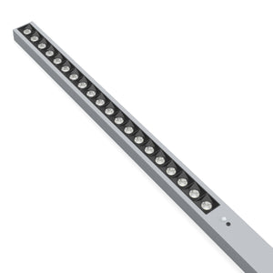 LED Stehlampe LUAN dimmbar mit Bewegungsmelder silber