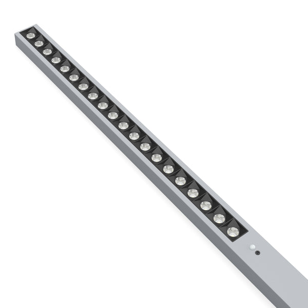 LED Stehlampe LUAN dimmbar mit Bewegungsmelder silber