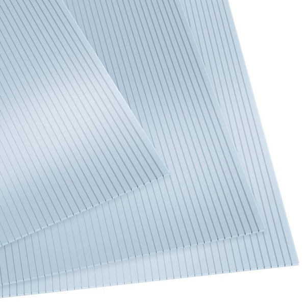 10er Set Doppelstegplatten Shiny 121 x 60,5 x 0,6 cm