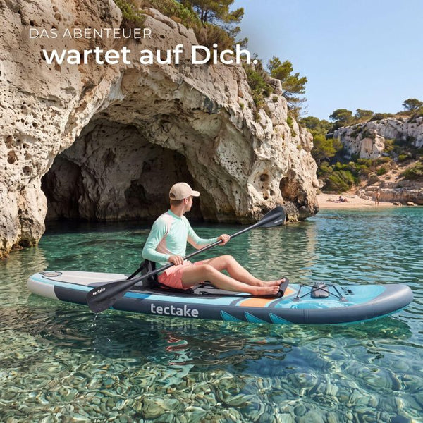 Stand-Up Paddle Board 2in1 Palagios türkis/orange 288 cm ohne Kamerahalterung