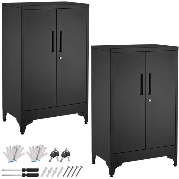 Aktenschrank Blake schwarz 2er Set