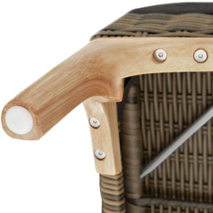 Rattan Lounge mit Aluminiumgestell Bellaria natur