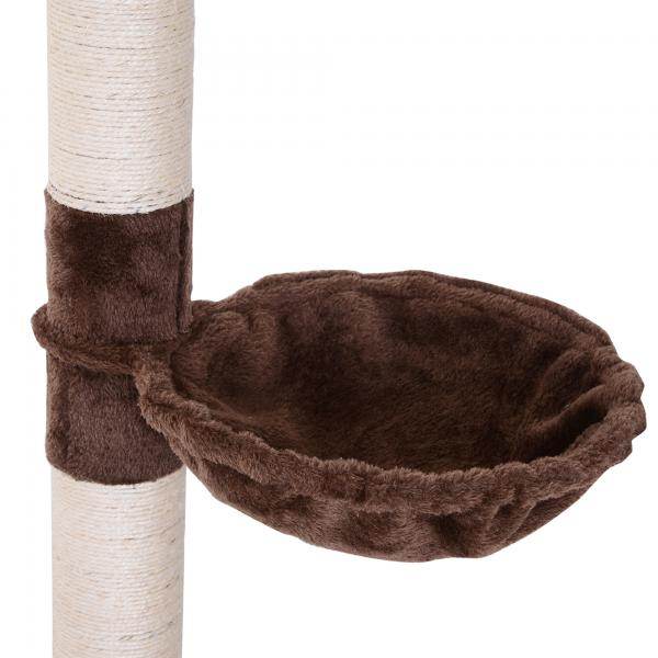 Katzenbaum Kratzbaum Katzenkratzbaum mit Sisalsäulen höhenverstellbar Braun