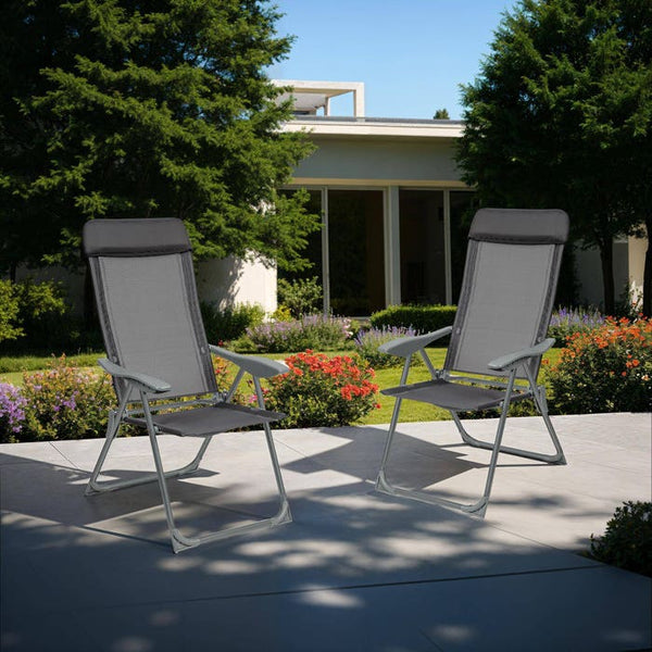 4er Set Gartenstuhl Maurine anthrazit