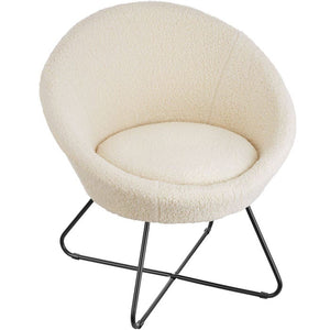 Cocktailsessel Cocktailsessel Centera, gepolstert, 120kg Bouclé off-white