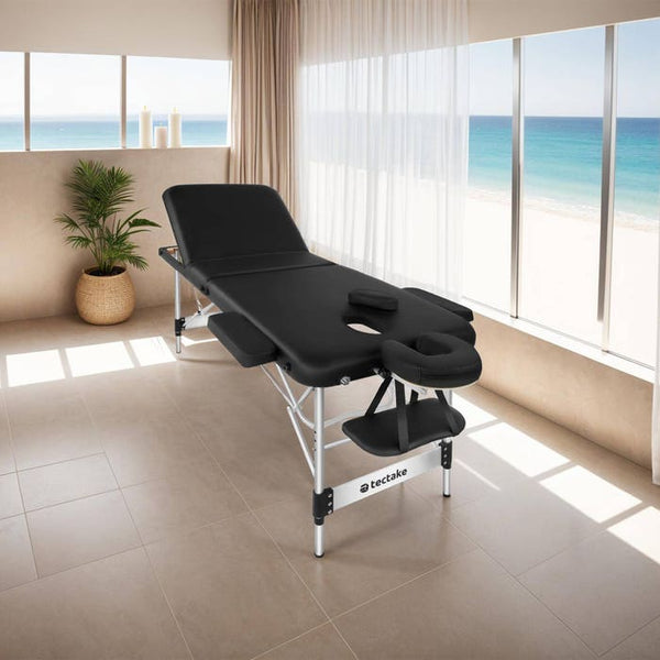 3 Zonen Massageliege Phuket schwarz