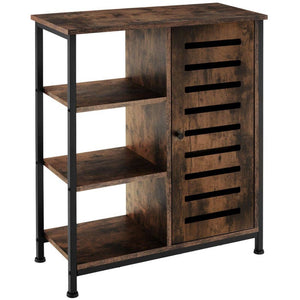 Sideboard 71x32x82cm Industrial dunkelbraun Türanschlag rechts