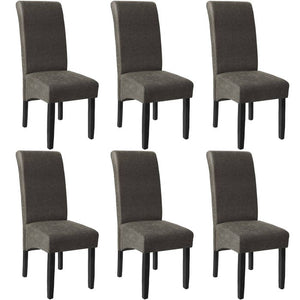 Esszimmerstuhl grau marmoriert 6er Set