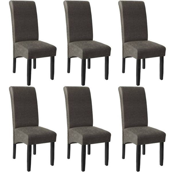 Esszimmerstuhl grau marmoriert 6er Set