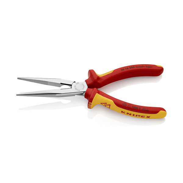 KNIPEX Flachrundzange mit Schneide VDE 200mm