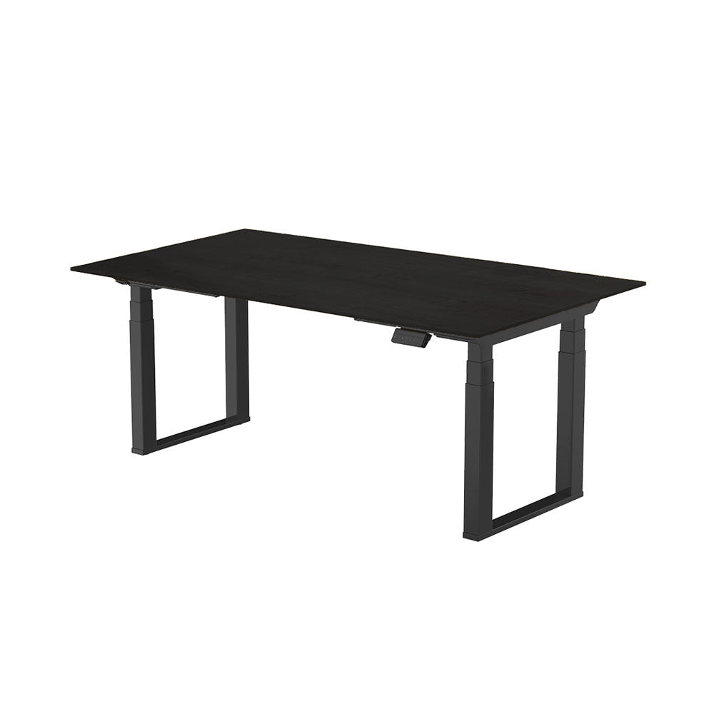 CONTINI höhenverstellbarer Bürotisch 1.8x0.8m schwarz / Gestell ET223Q schwarz