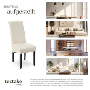 Esszimmerstuhl creme 2er Set